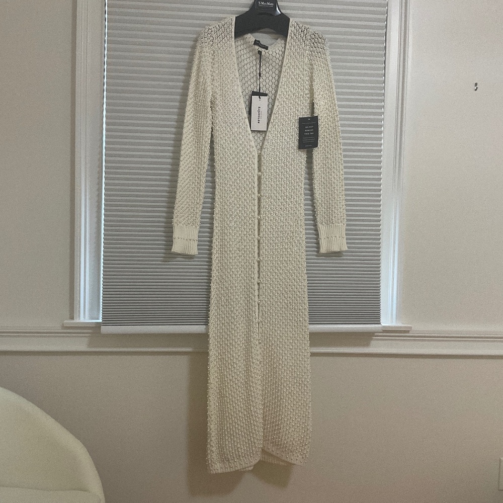 Retrofete cardigan size S white